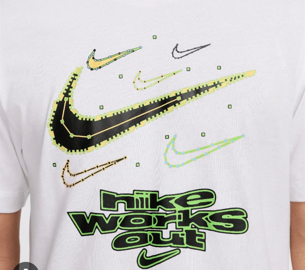 Nike Dri-FIT Statement Short-Sleeve T-Shirt in white.