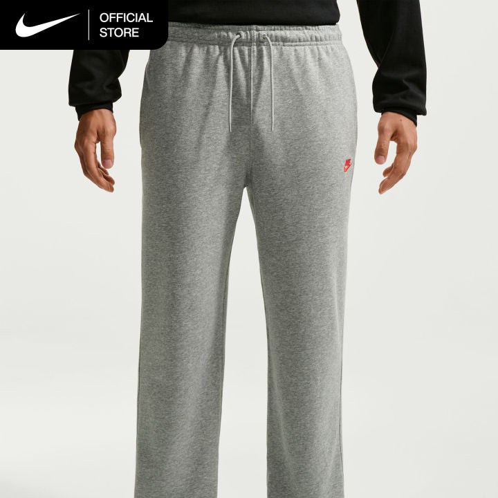 Nike Club Men's French Terry Open-Hem Lower Dark Grey Heather