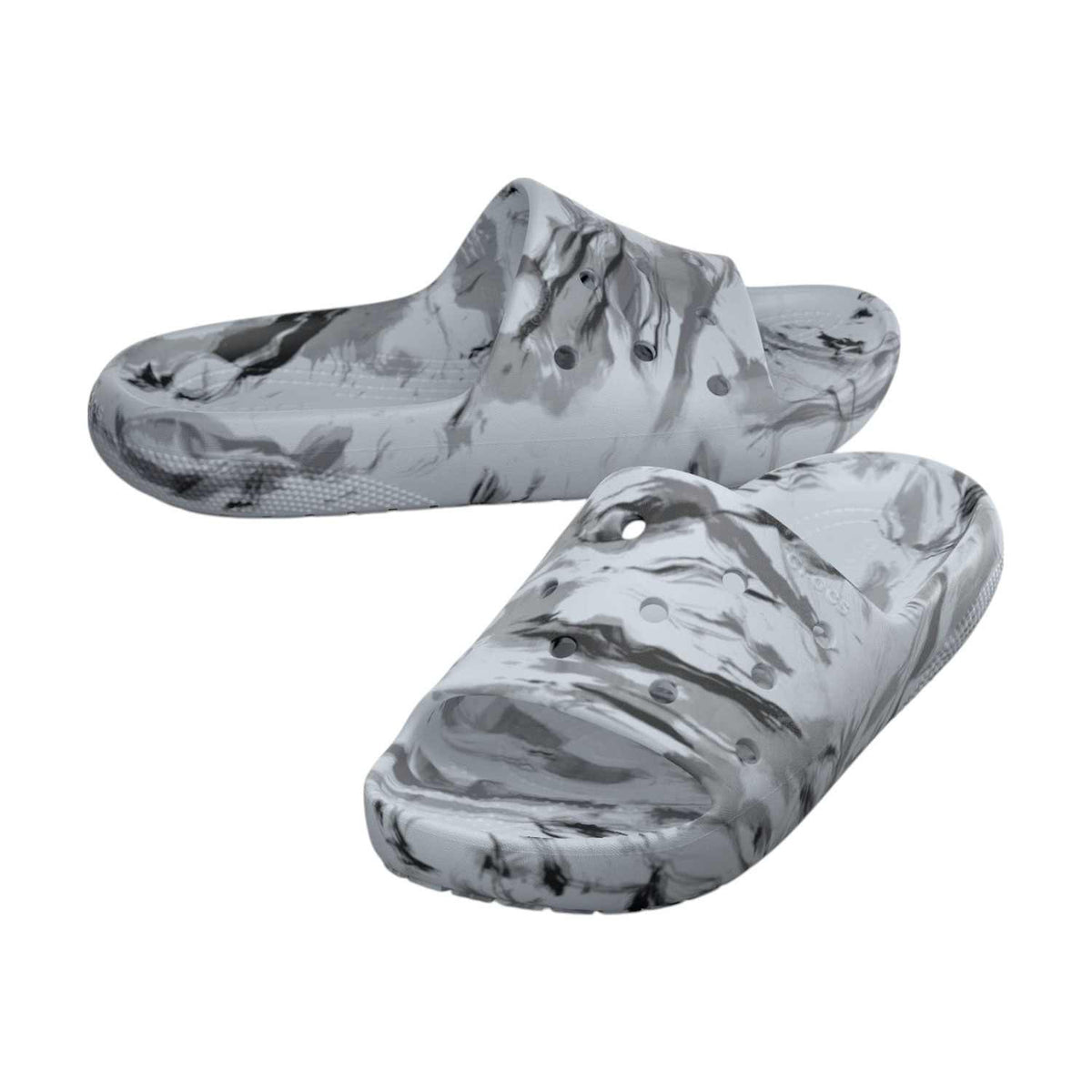 Crocs Classic Marbled Ii Men Blue Multi Slidders