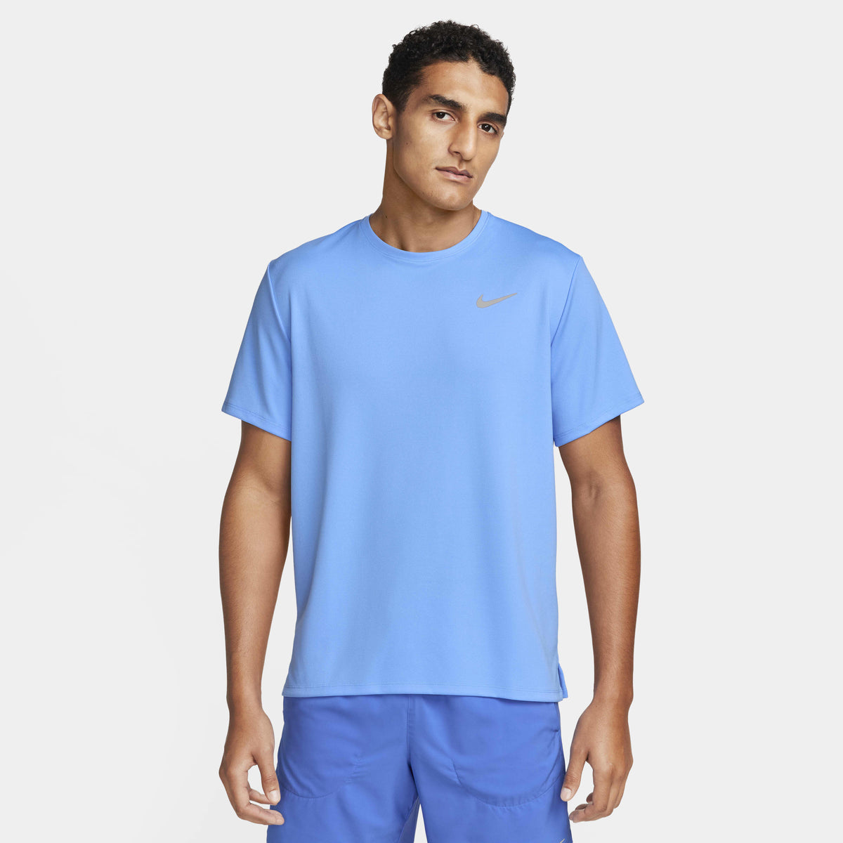 Nike Men's Dri-FIT Short-Sleeve Running Top Light Blue