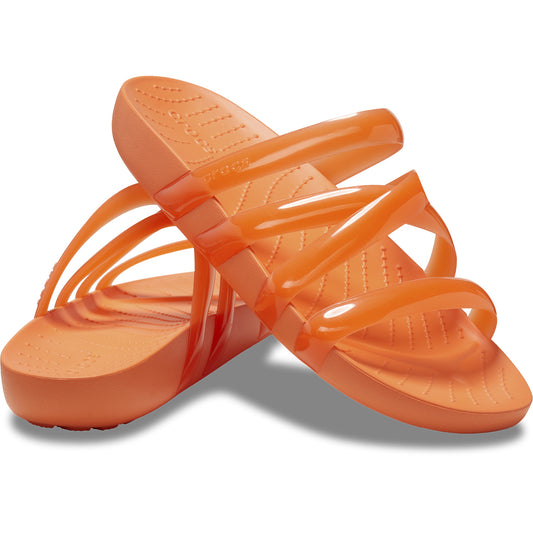 Crocs Splash Glossy Women's Flip Flops Orange