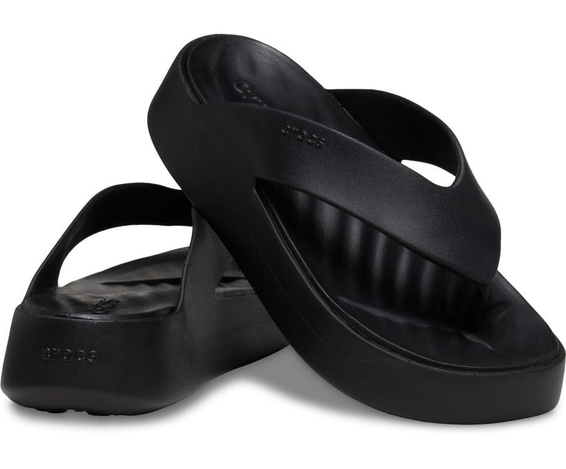 Crocs Getaway Platform Black Women Flip