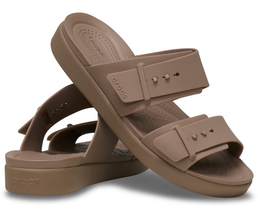 Crocs Brooklyn Buckle Low Latte Women Sandal