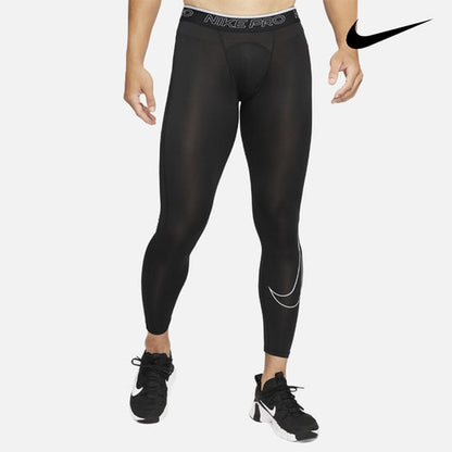 Nike-Men's Nike Casual Training Environmental Friendly Breathable Tight Gym Long Lower