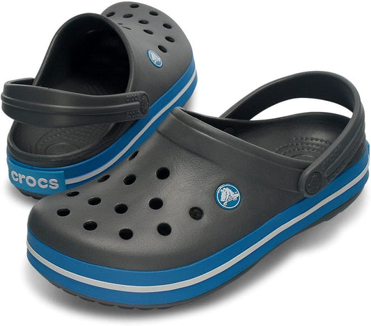 Crocs Grey Unisex Crocband Clog Charcoal/Ocean