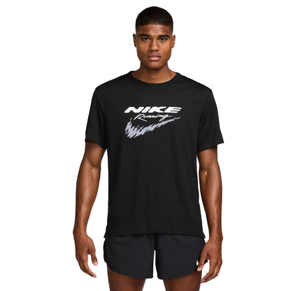Nike Miler Dri-FIT UV Running T-shirt Black