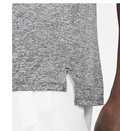 Nike - Dri-fit Rise 365 Casual Sports Breathable Round Neck Short Sleeve Gray