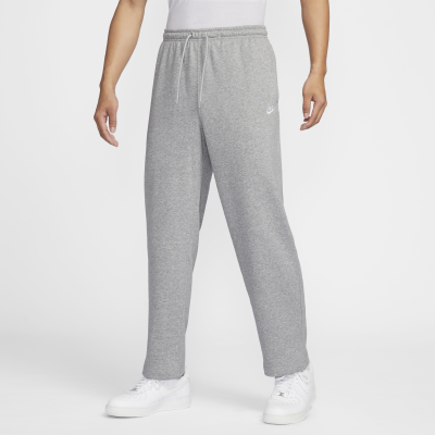 Nike Men's French Terry Open-Hem Lower Grey