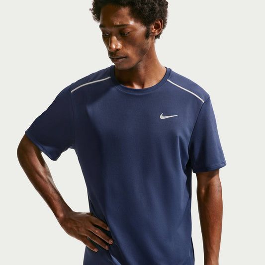 Nike Miler Men's Dri-FIT UV-Protection Short-Sleeve Running Top - Midnight Navy