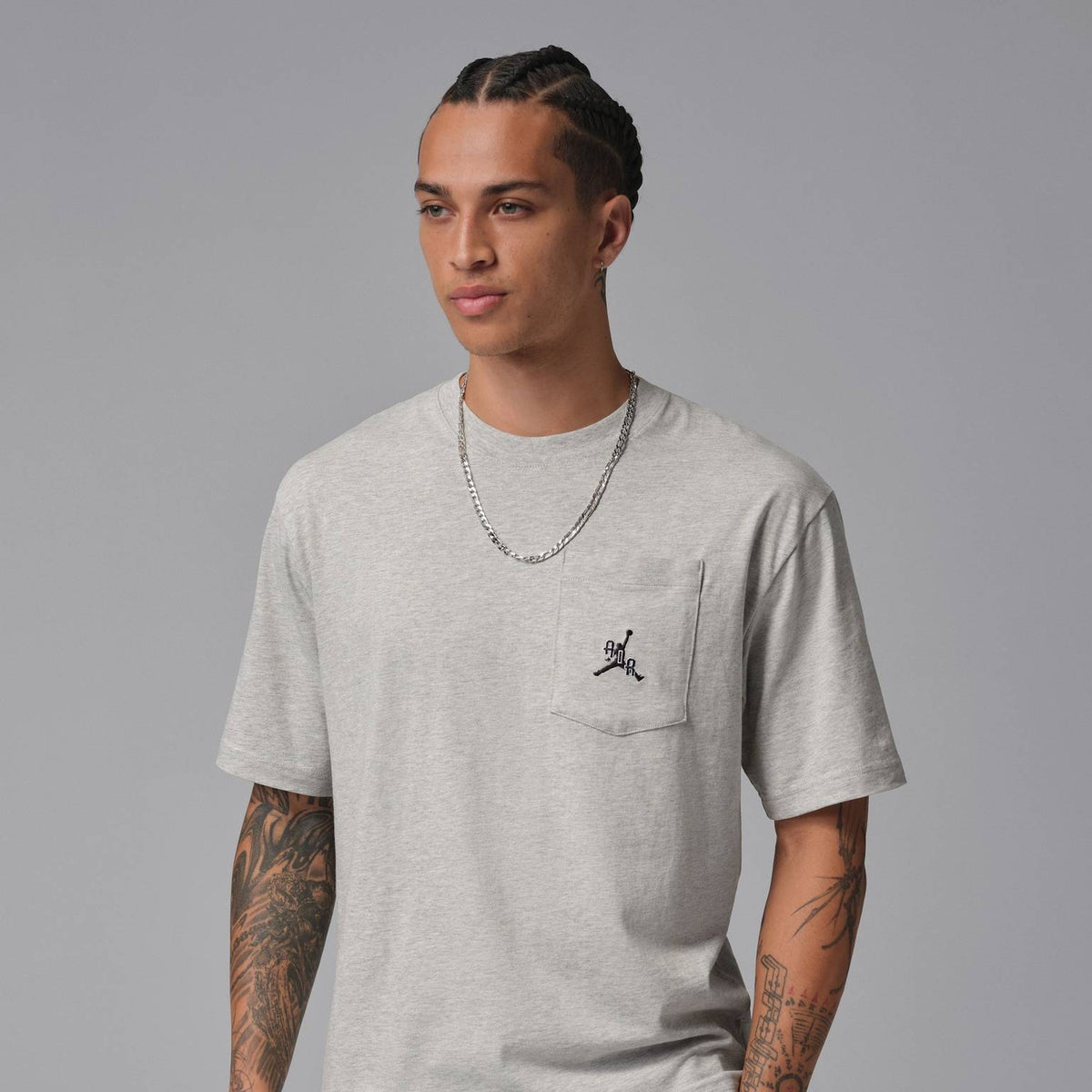 Nike Jordan Men's T-Shirt Grey Heather/Black