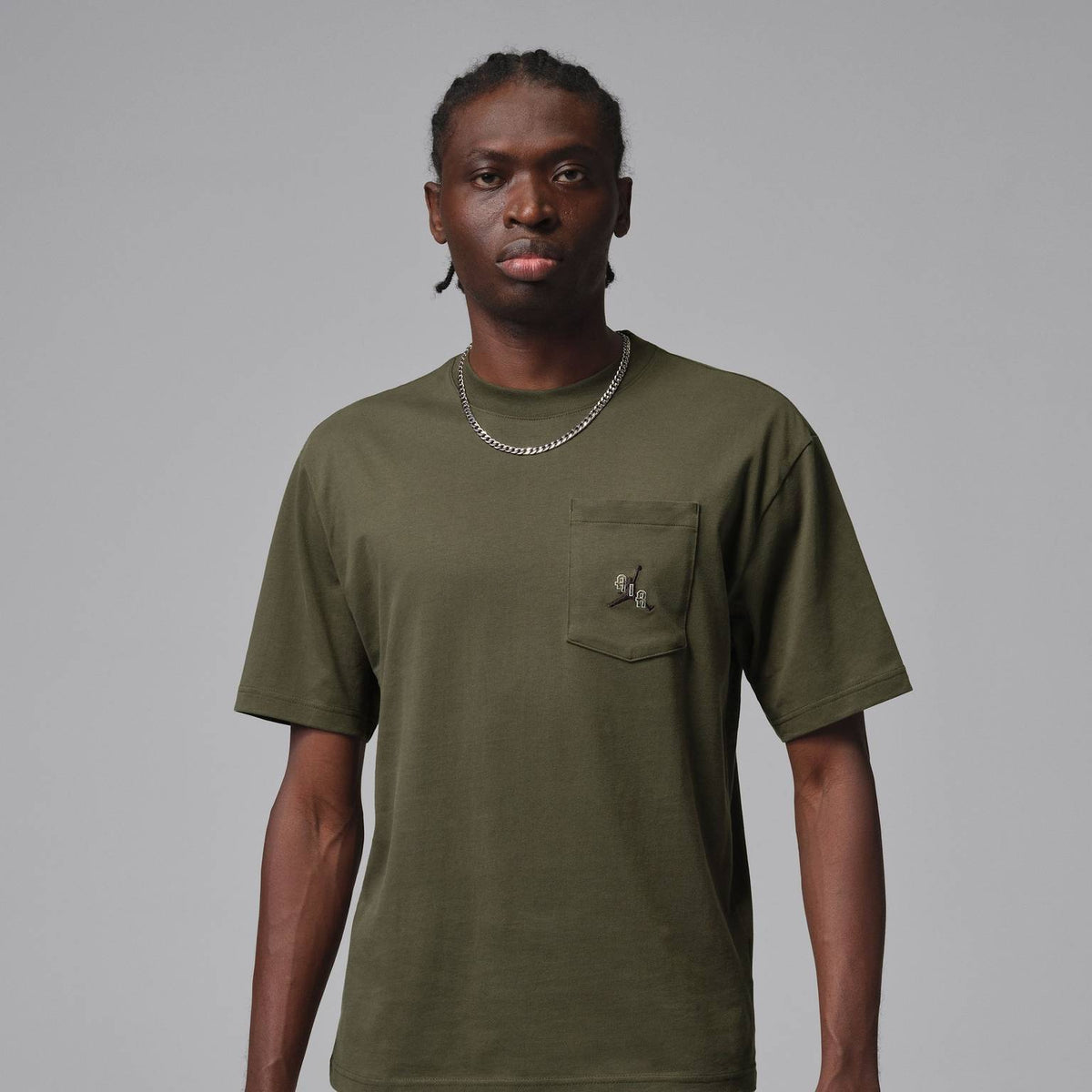 Nike Jordan Men's M J Pocket T-Shirt Cargo Khaki