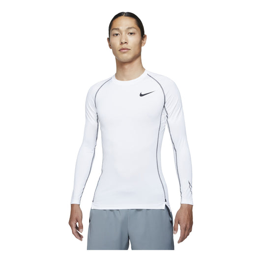 Nike-Pro Dri-fit Athleisure Casual Sports Round Neck Long Sleeves