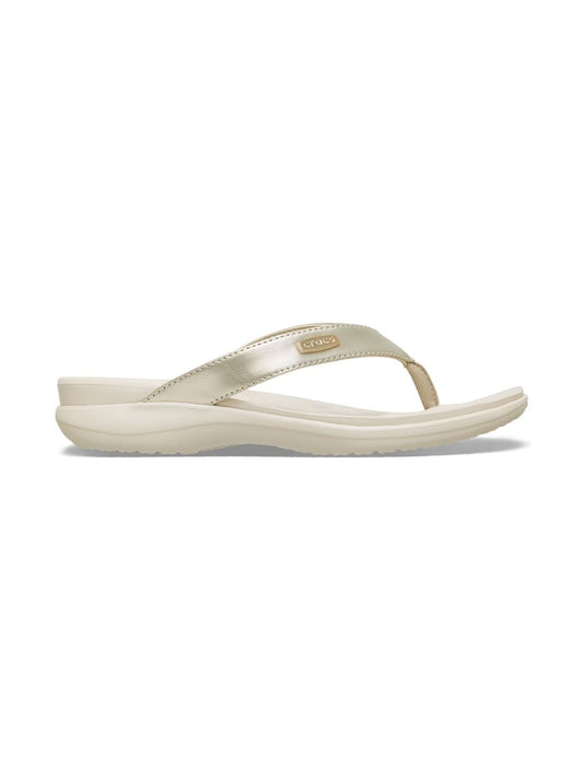 Crocs Beige Women Capri V Sporty Flip Flops