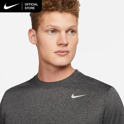 Nike Men's Solid Round Neck Sports T-Shirt Dark Blue