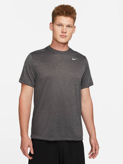 Nike Men's Solid Round Neck Sports T-Shirt Dark Blue
