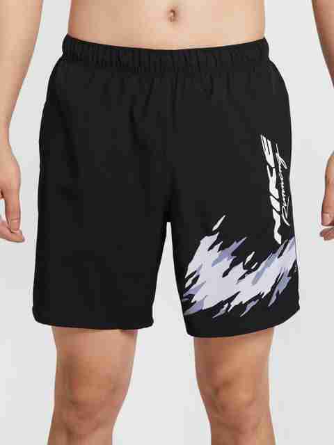 Nike Printed Men Black Sports Shorts